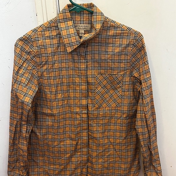 Burberry beige checker shirt - Picture 1 of 8